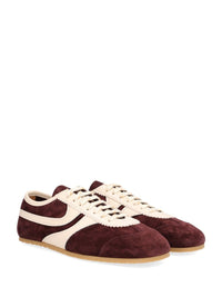 Dries Van Noten Dries Van Noten Men Suede Sneakers With Leather Trim