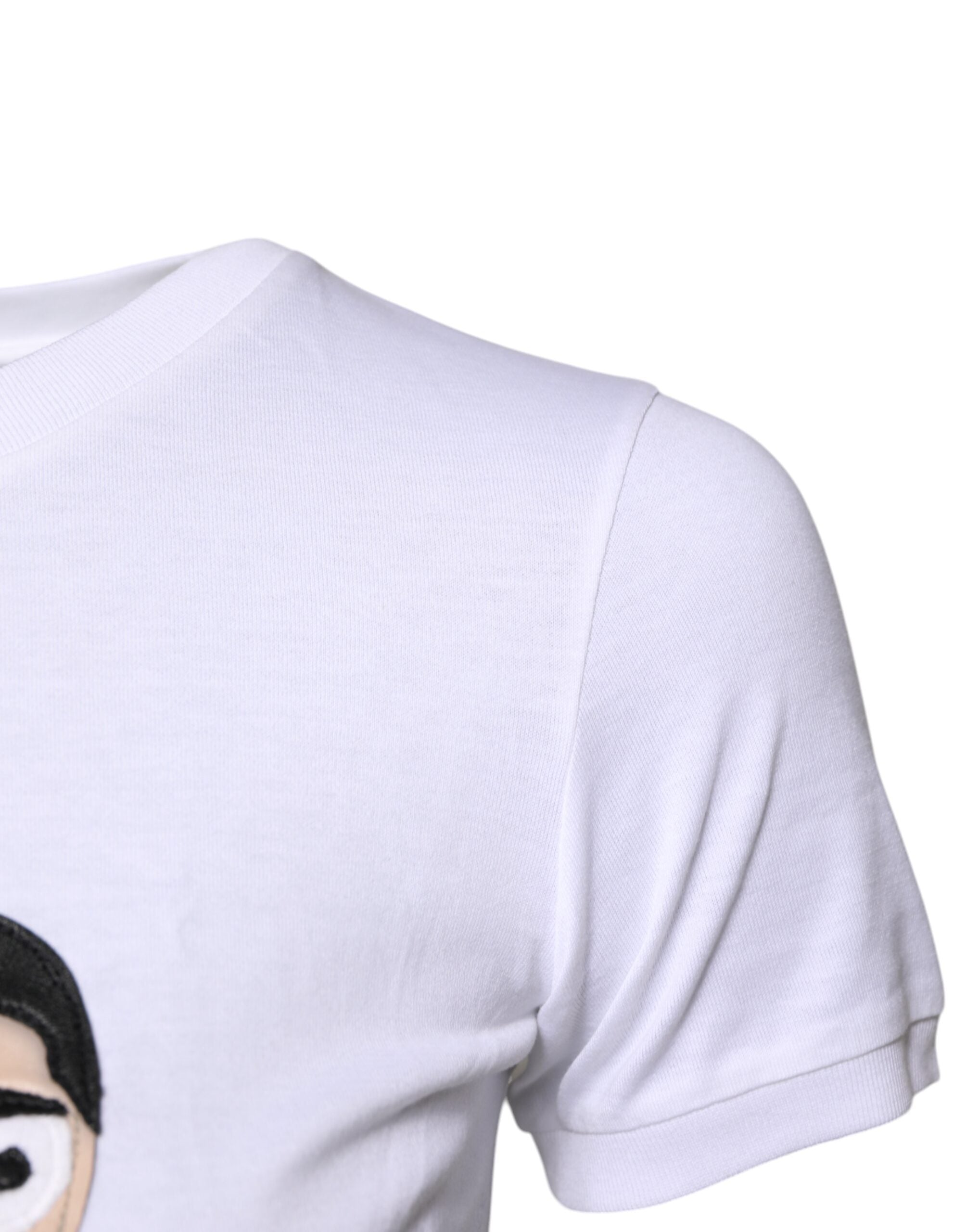 Dolce & Gabbana Dolce & Gabbana White Cotton #DGFAMILY Embroidery Women's T-shirt