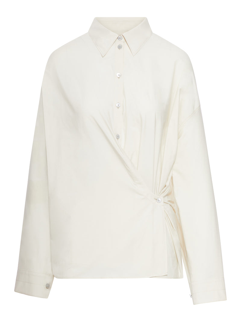 Lemaire Women Twisted Cotton Shirt