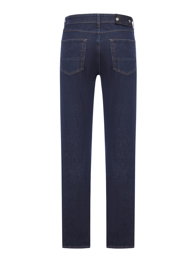 Stone Island Men Jeans Stretch Indigo Denim-Rinsed