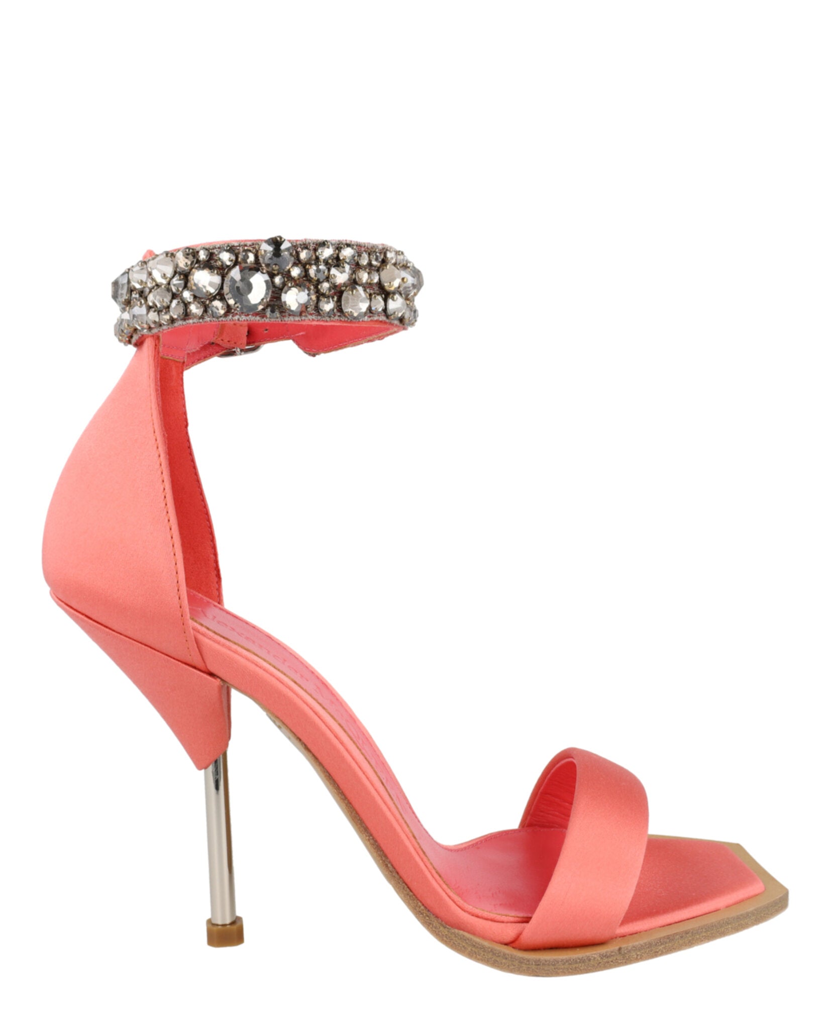 Alexander McQueen Womens Crystal-Cuff Stiletto Heels