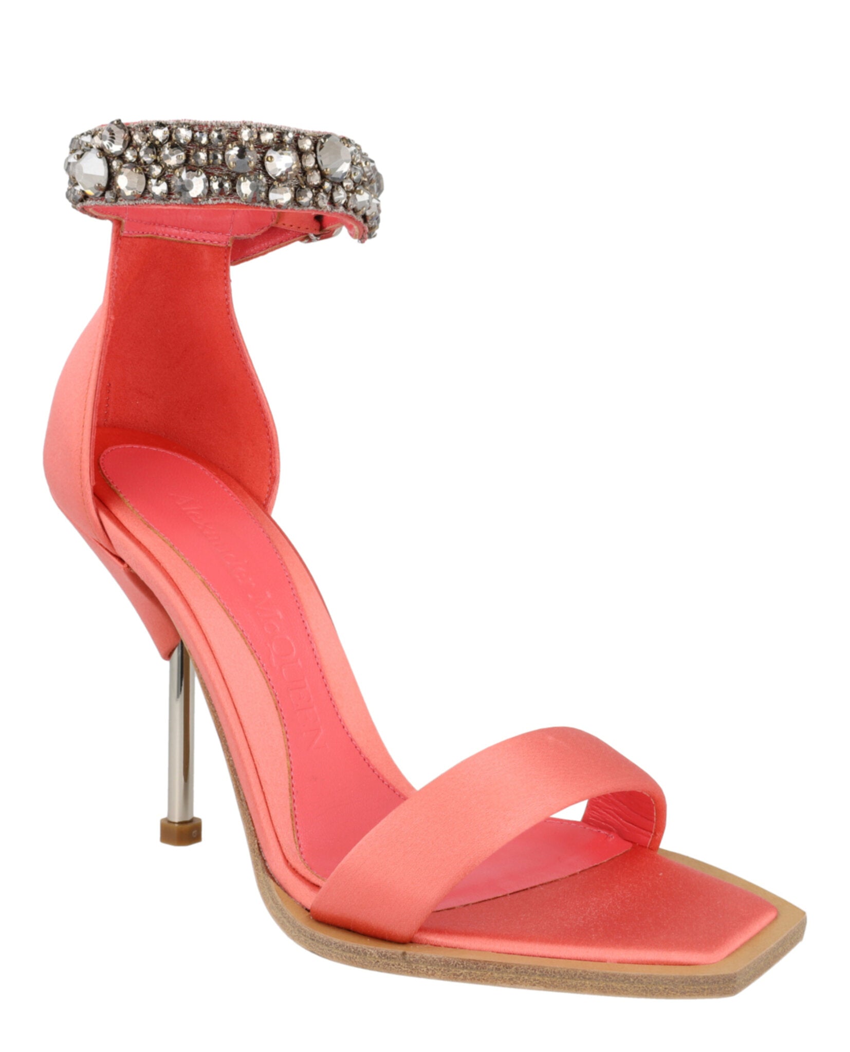 Alexander McQueen Womens Crystal-Cuff Stiletto Heels