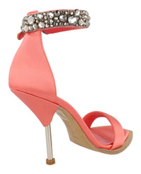 Alexander McQueen Womens Crystal-Cuff Stiletto Heels
