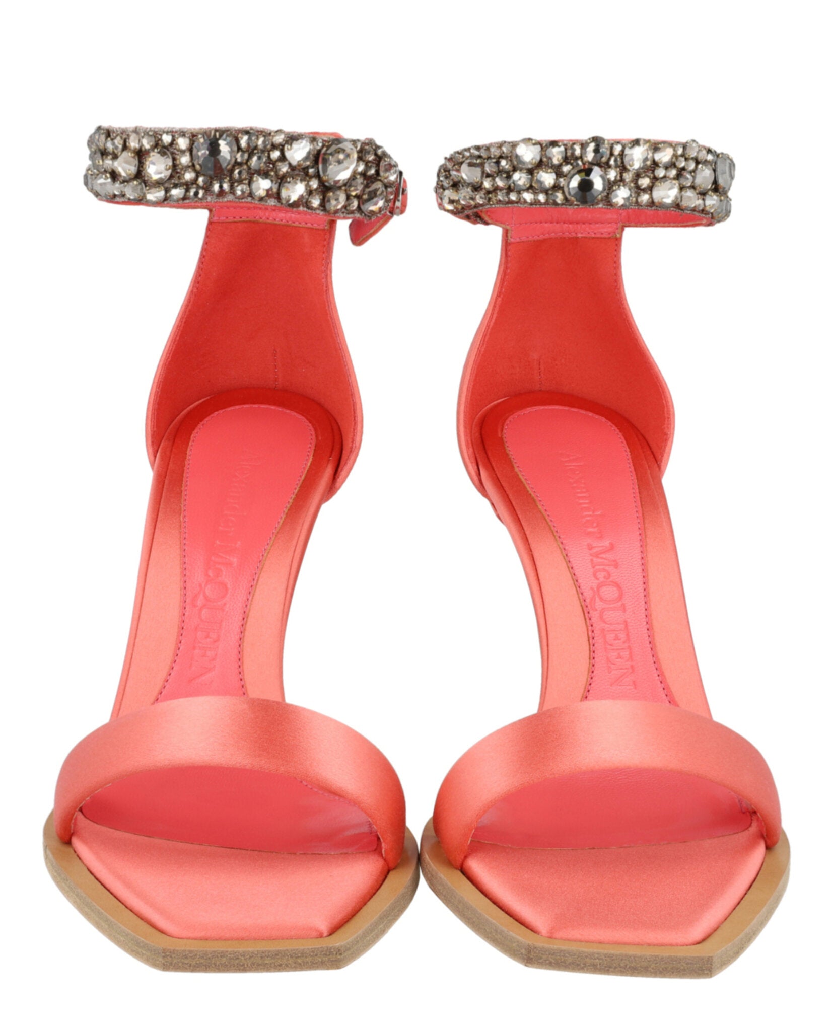 Alexander McQueen Womens Crystal-Cuff Stiletto Heels