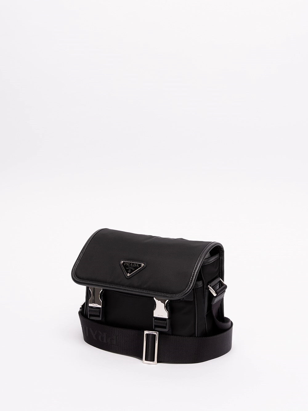 Prada Prada Men Re-Nylon And Saffiano Leather Shoulder Bag