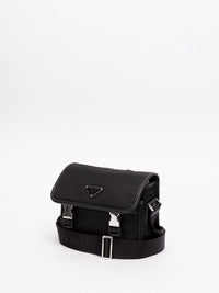 Prada Prada Men Re-Nylon And Saffiano Leather Shoulder Bag