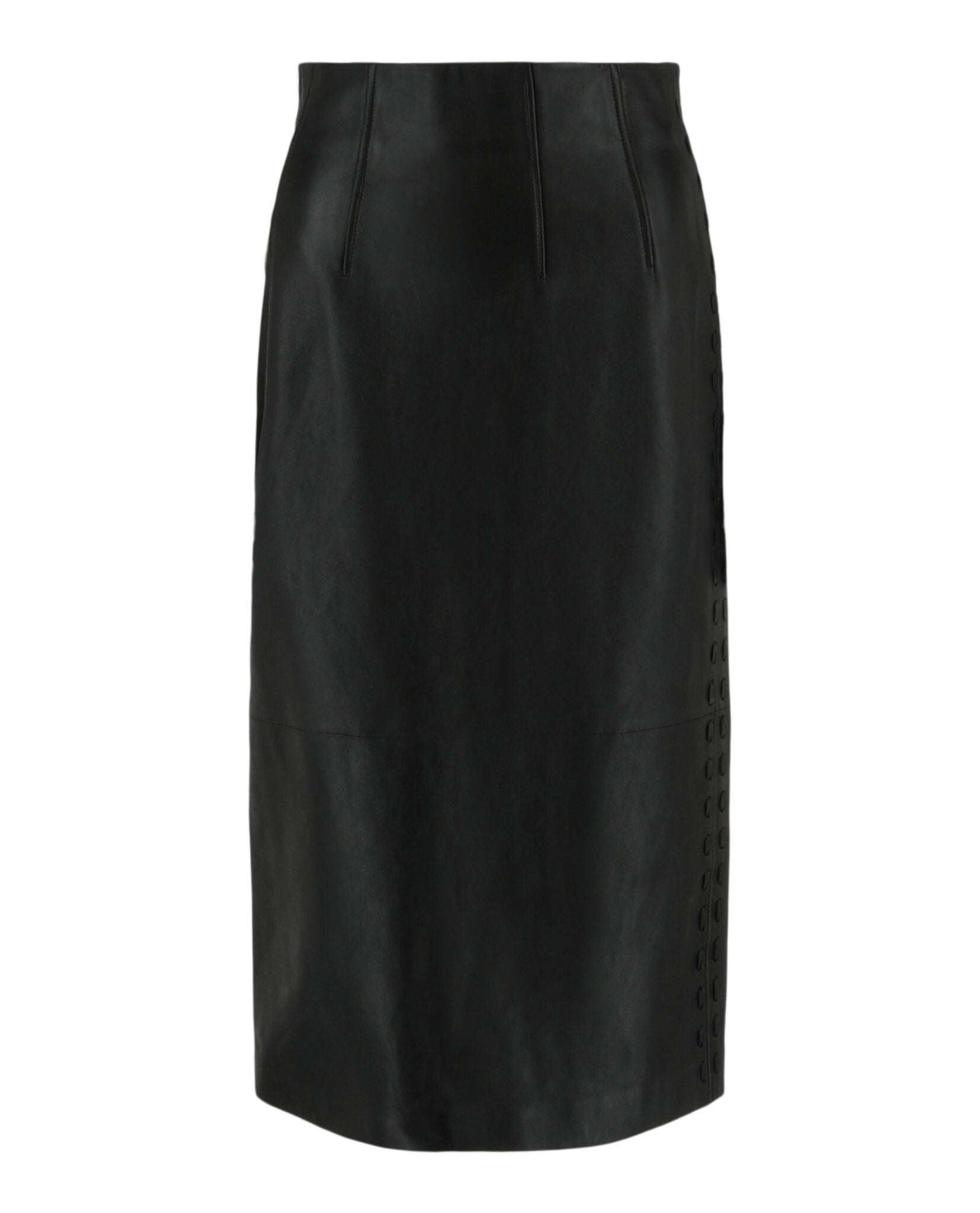 Alexander McQueen Alexander McQueen Womens Leather Pencil Skirt