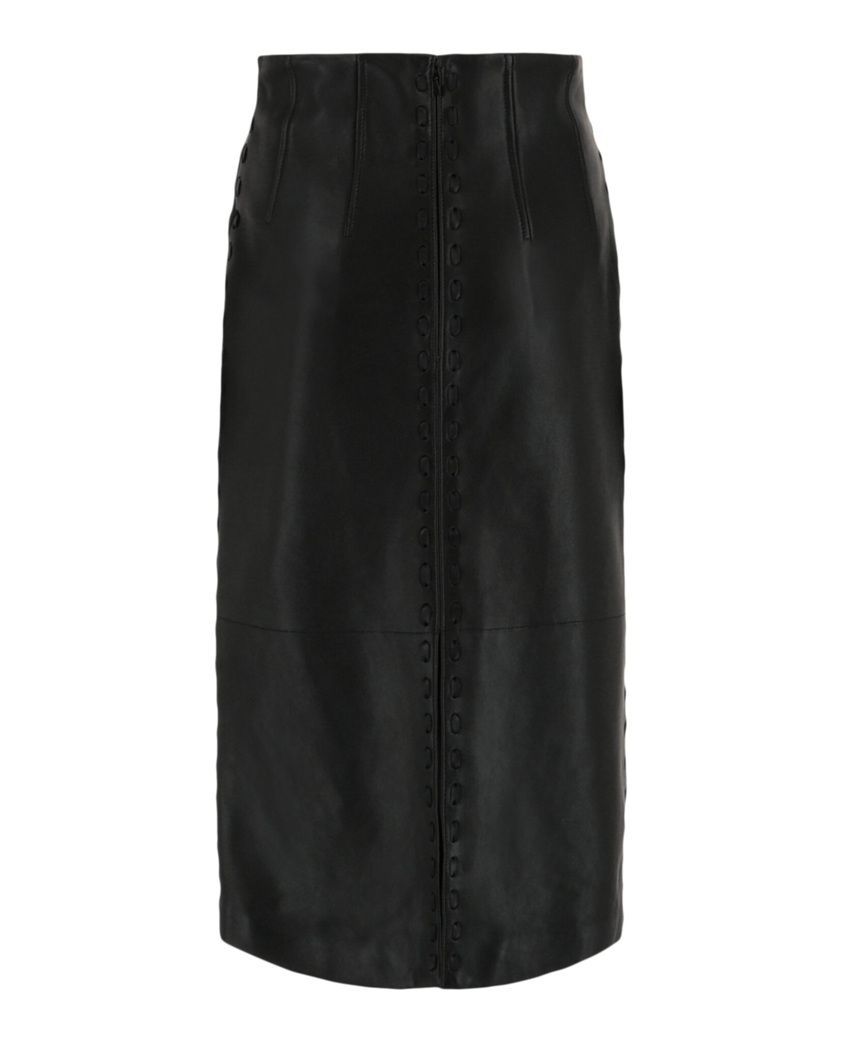 Alexander McQueen Alexander McQueen Womens Leather Pencil Skirt