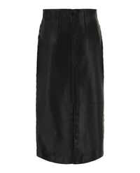 Alexander McQueen Alexander McQueen Womens Leather Pencil Skirt