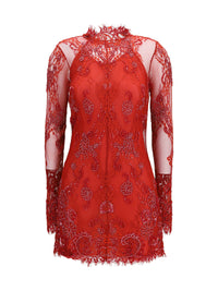 Blumarine Women Embroidered Lace Mini Dress