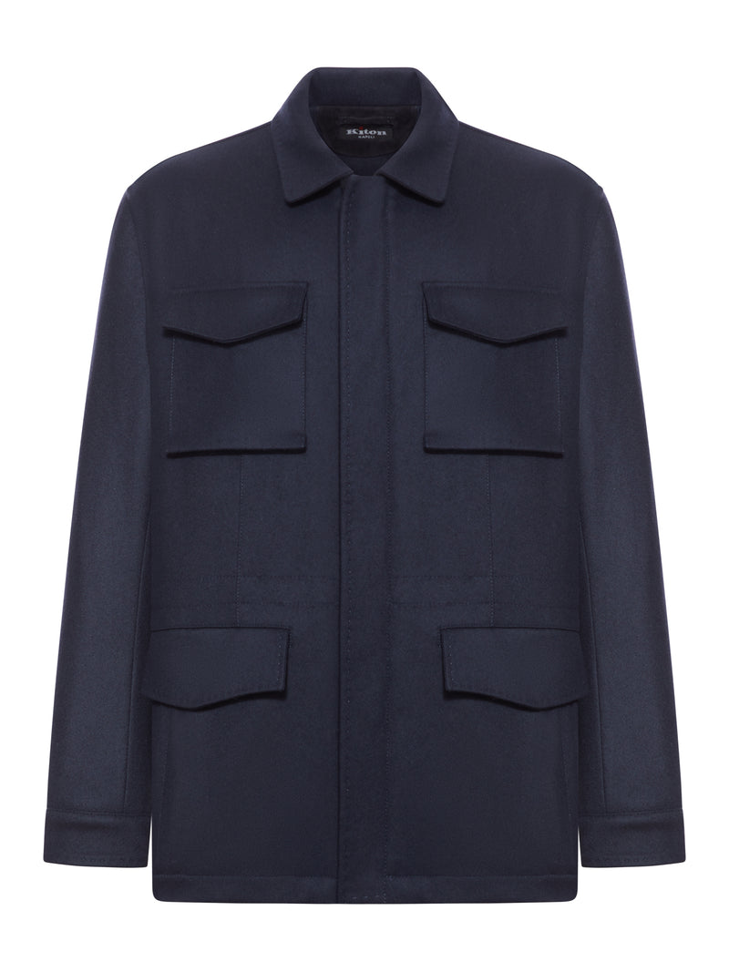 Kiton Men Multi-Pocket Cashmere Field Jacket