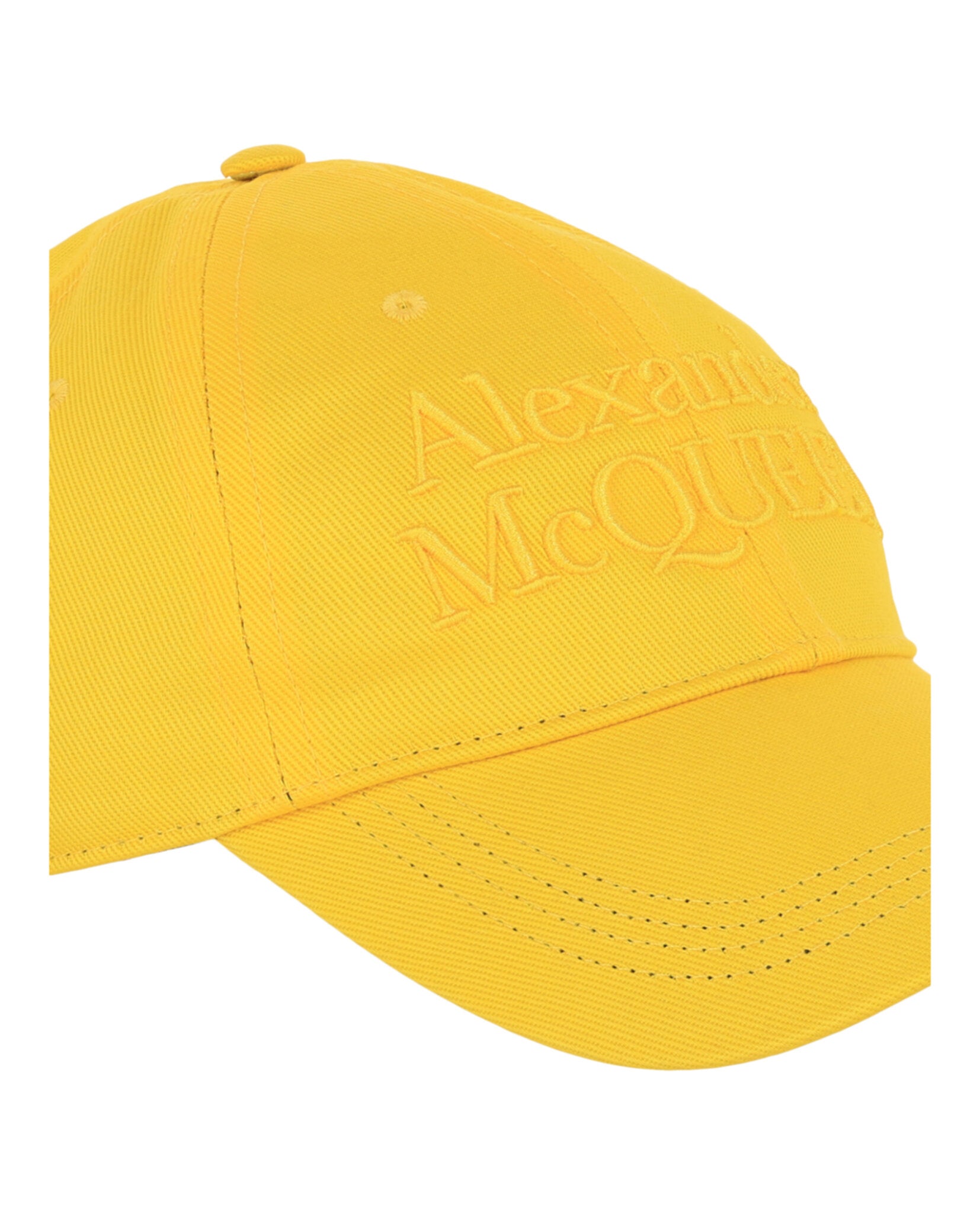 Alexander McQueen Mens Embroidered Logo Baseball Hat