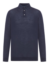 Kiton Kiton Men Long-Sleeved Wool Polo Shirt