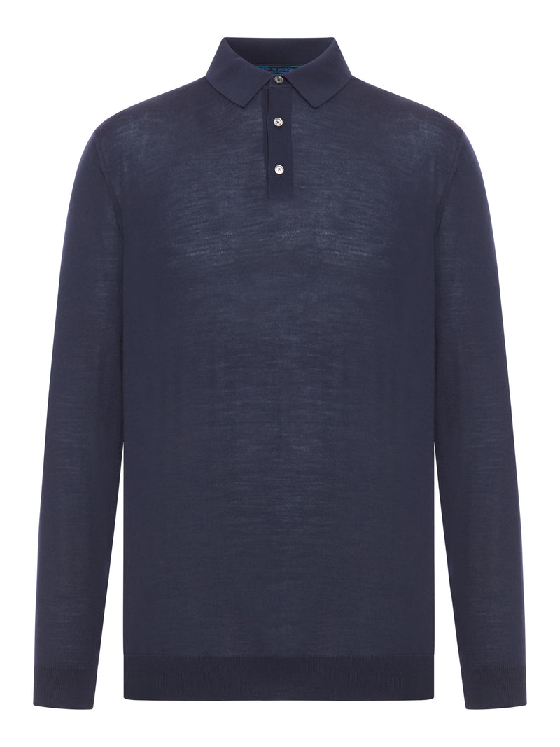 Kiton Kiton Men Long-Sleeved Wool Polo Shirt