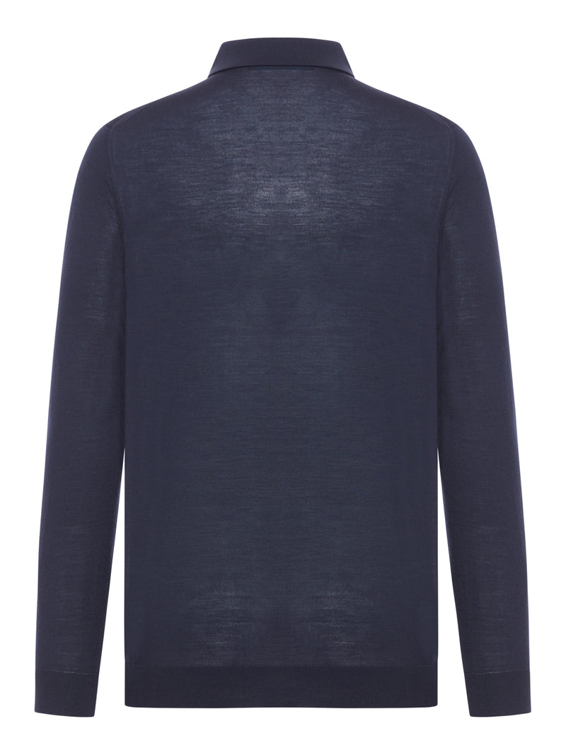 Kiton Kiton Men Long-Sleeved Wool Polo Shirt