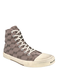 Balenciaga Mens Paris BB Monogram High-Top Sneakers