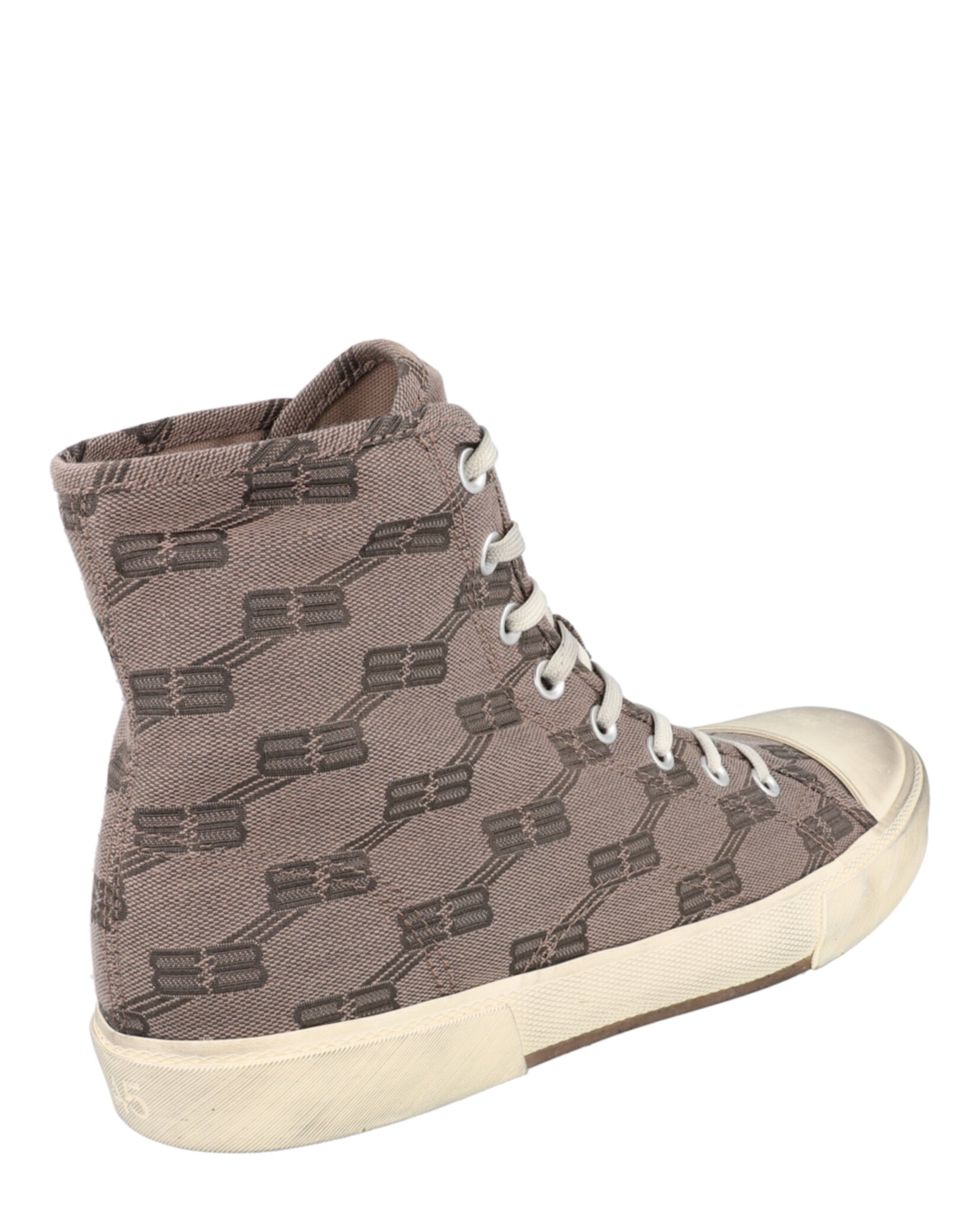 Balenciaga Mens Paris BB Monogram High-Top Sneakers
