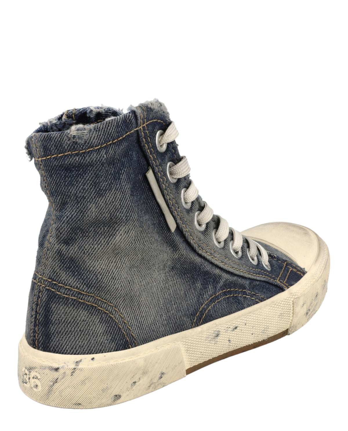 Balenciaga Womens Paris 90's Denim High-Top Sneakers