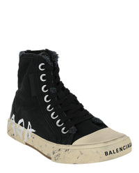 Balenciaga Womens Paris Graffiti High-Top Sneakers