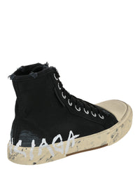 Balenciaga Womens Paris Graffiti High-Top Sneakers