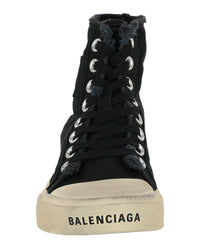 Balenciaga Womens Paris Graffiti High-Top Sneakers