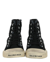 Balenciaga Womens Paris Graffiti High-Top Sneakers
