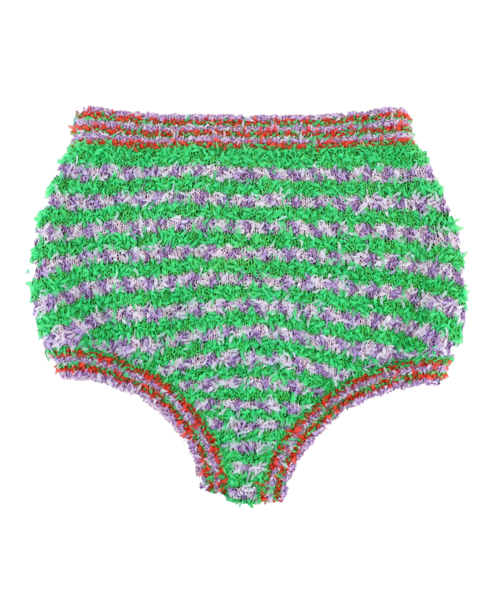 Gucci Womens Fuzzy Striped Briefs