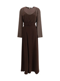 P.A.R.O.S.H. P.A.R.O.S.H. Women Long Belted Dress