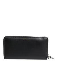 Dolce & Gabbana Dolce & Gabbana Black Blue Exotic Leather Embossed Continental Men's Wallet