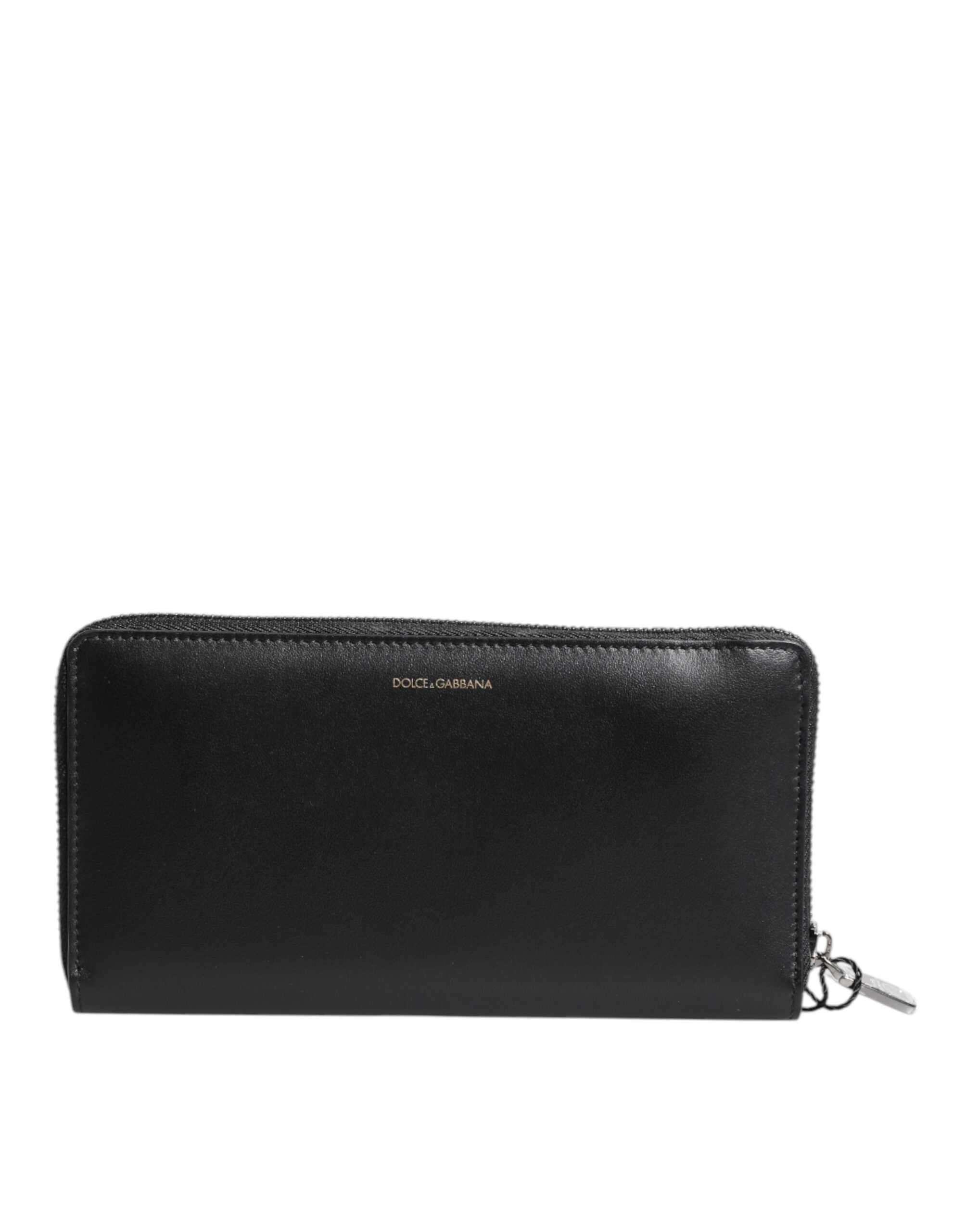 Dolce & Gabbana Dolce & Gabbana Black Blue Exotic Leather Embossed Continental Men's Wallet
