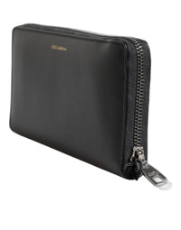 Dolce & Gabbana Dolce & Gabbana Black Blue Exotic Leather Embossed Continental Men's Wallet