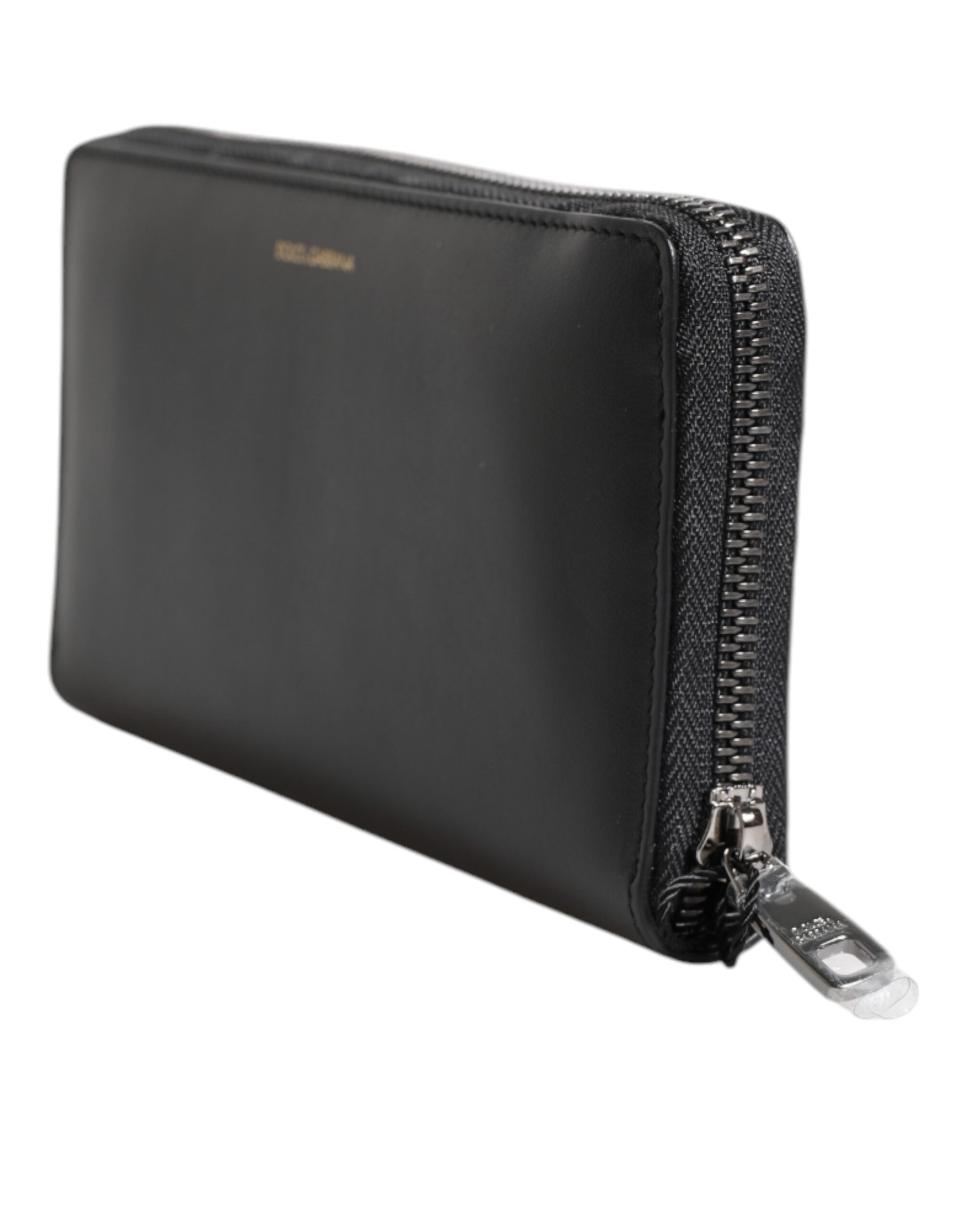 Dolce & Gabbana Dolce & Gabbana Black Blue Exotic Leather Embossed Continental Men's Wallet