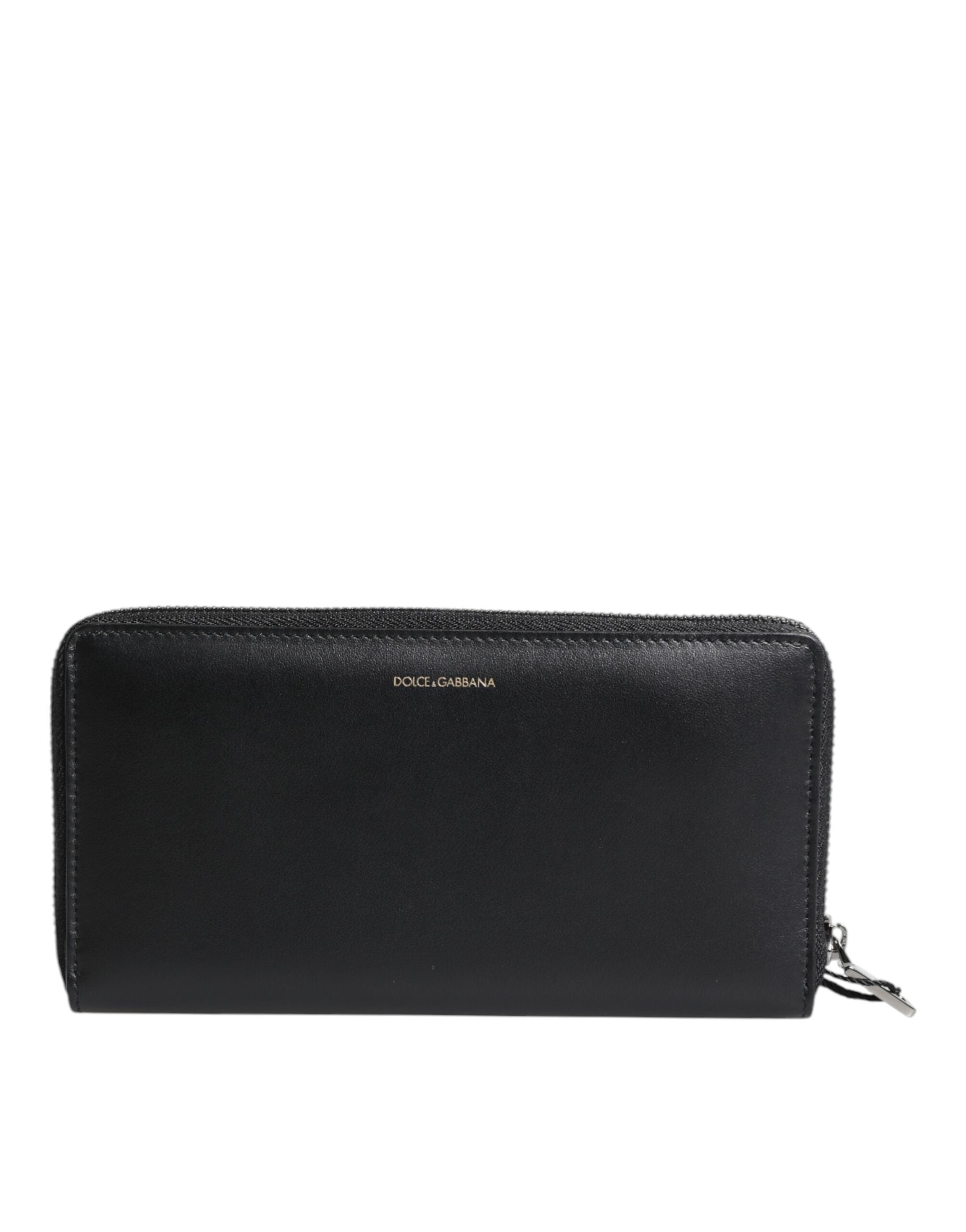 Dolce & Gabbana Dolce & Gabbana Black Blue Exotic Leather Embossed Continental Men's Wallet