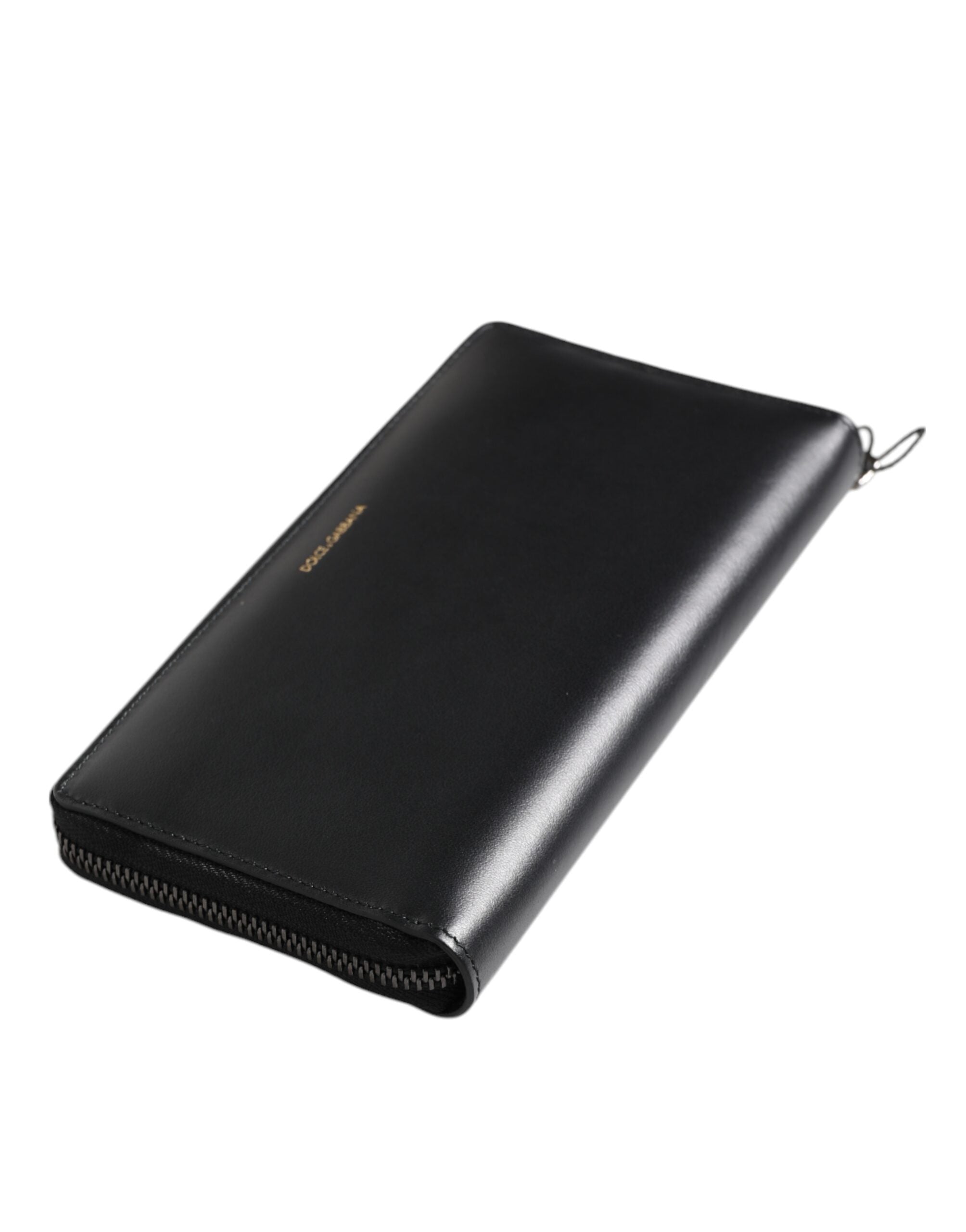 Dolce & Gabbana Dolce & Gabbana Black Blue Exotic Leather Embossed Continental Men's Wallet
