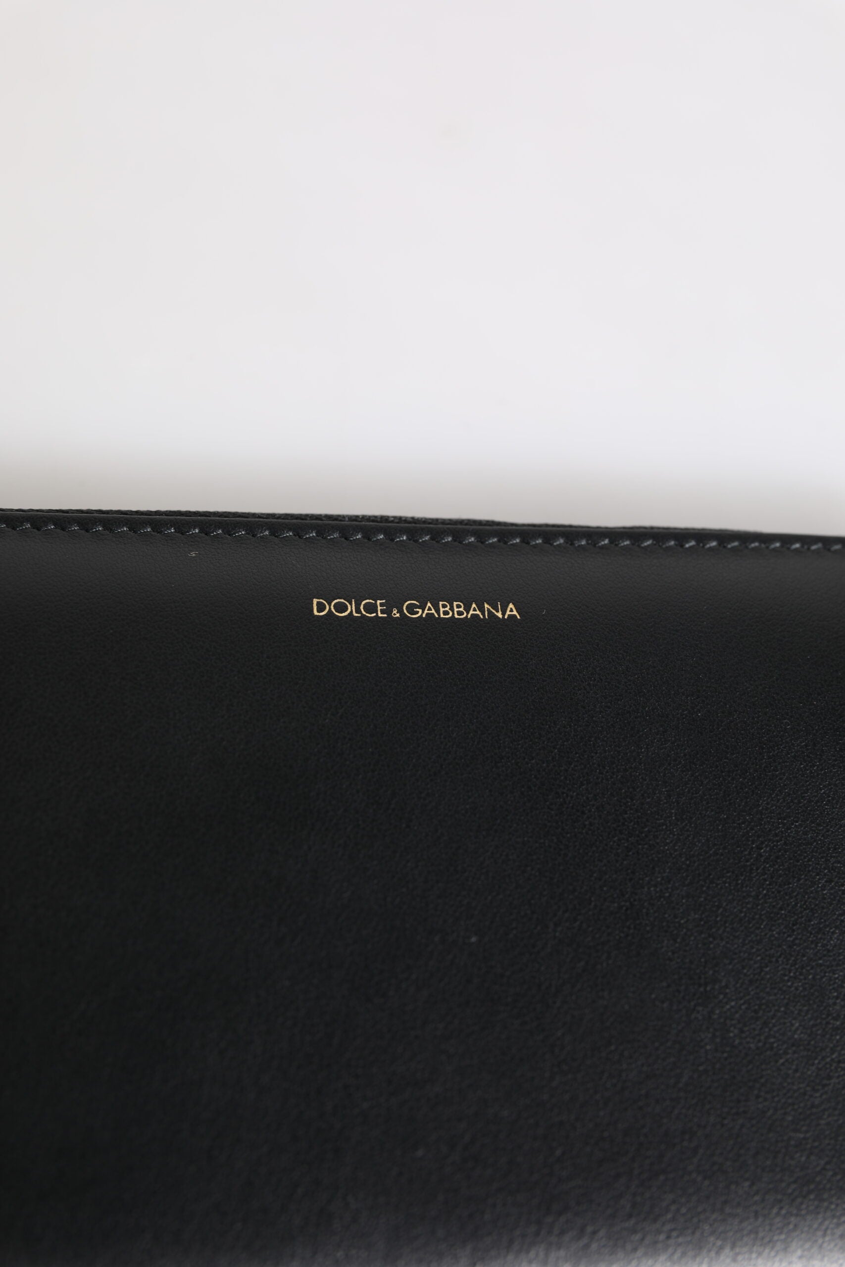 Dolce & Gabbana Dolce & Gabbana Black Blue Exotic Leather Embossed Continental Men's Wallet
