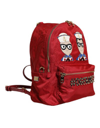 Dolce & Gabbana Dolce & Gabbana Red #DGFAMILY VULCANO Embellishment Backpack Women's Bag