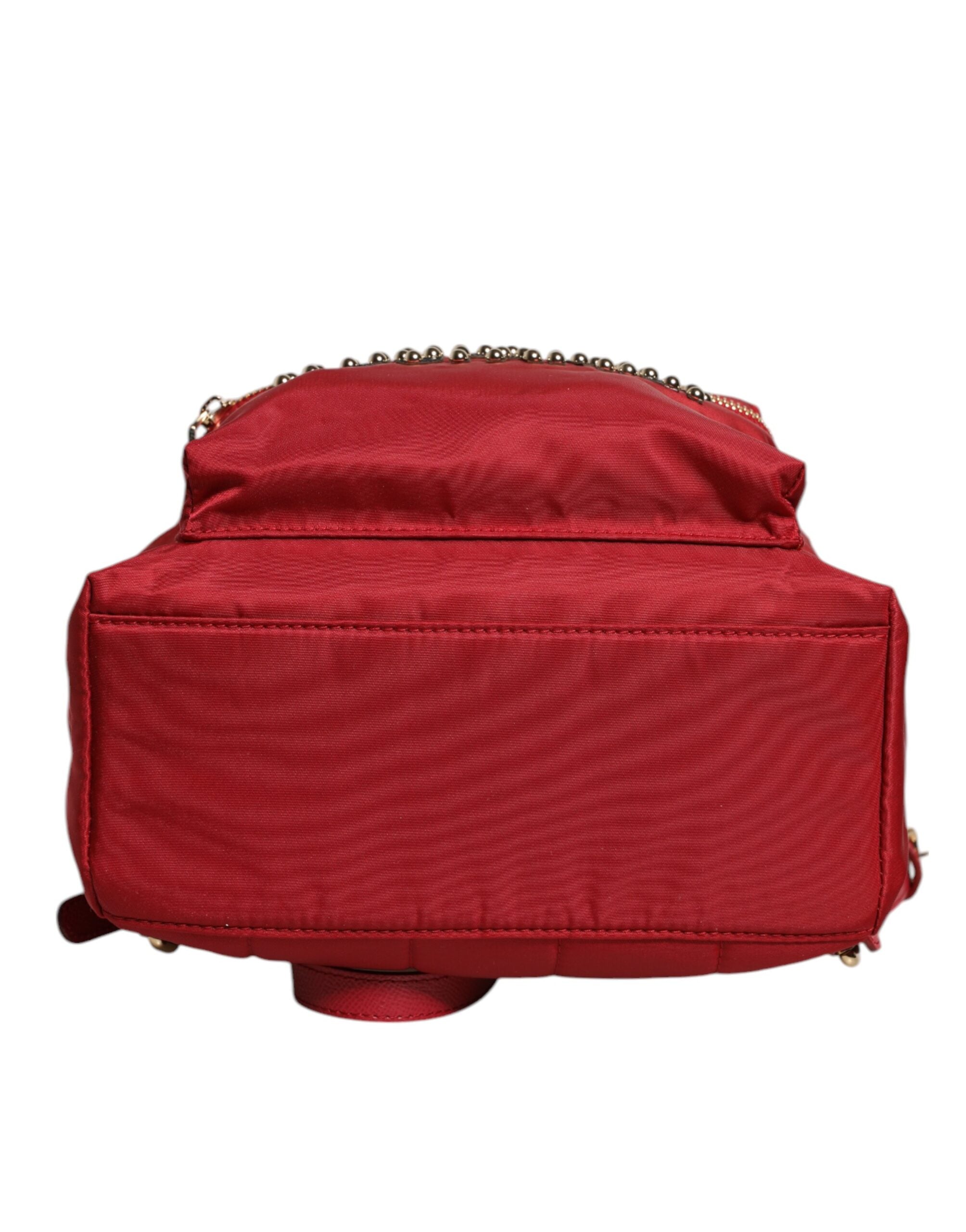 Dolce & Gabbana Dolce & Gabbana Red #DGFAMILY VULCANO Embellishment Backpack Women's Bag