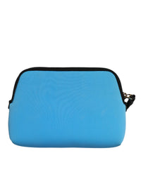 Dolce & Gabbana Blue DG Logo Print Clutch Zip Borse Pouch Women's Bag (Pre-Loved)