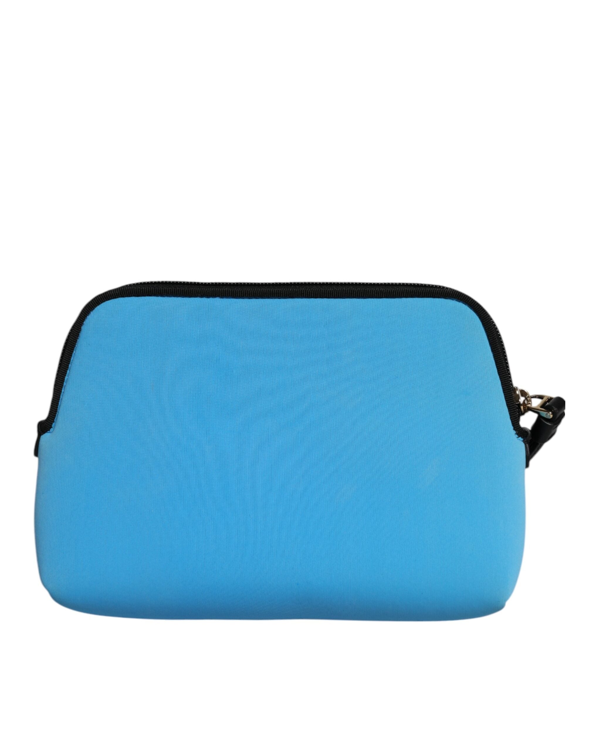 Dolce & Gabbana Blue DG Logo Print Clutch Zip Borse Pouch Women's Bag (Pre-Loved)