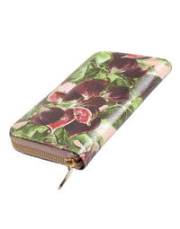 Dolce & Gabbana Dolce & Gabbana Multicolor Fig Fruit Dauphine Leather Zip Around Continental Women's Wallet