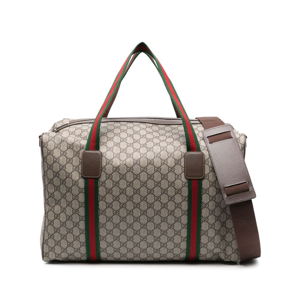 Gucci Neutrals Luggage & Holdalls Men