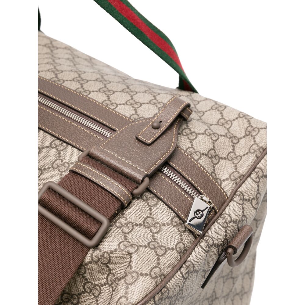 Gucci Neutrals Luggage & Holdalls Men
