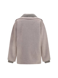 P.A.R.O.S.H. Women Double Wool And Quilted Jacket