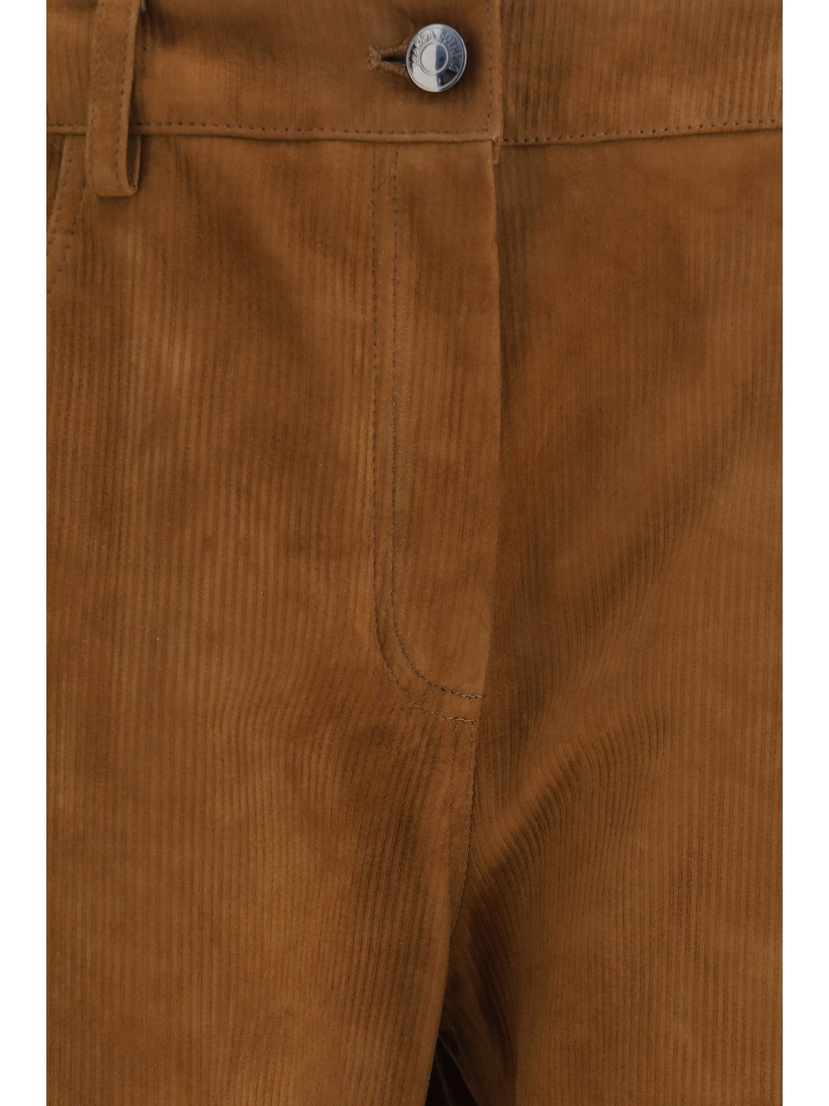 MAGDA BUTRYM Magda Butrym Women Straight-Leg Corduroy-Effect Leather Pants