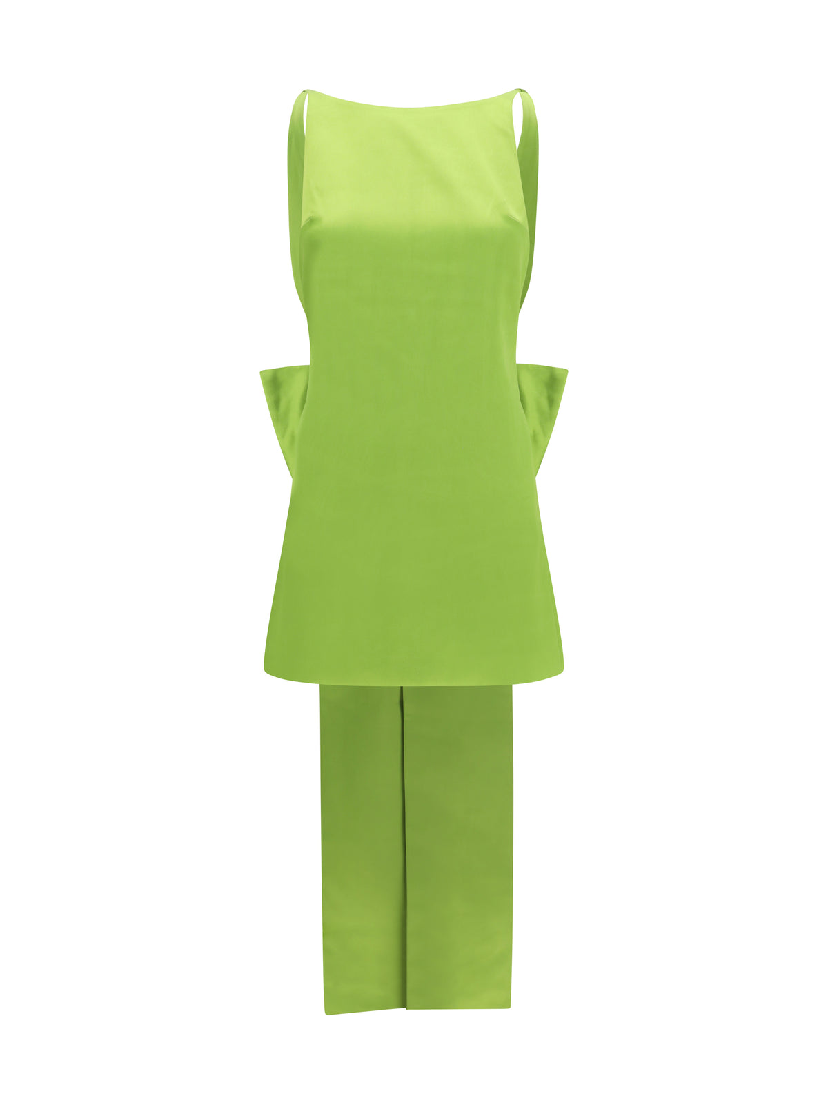 Self-Portrait Women Satin Dress With Back Bow