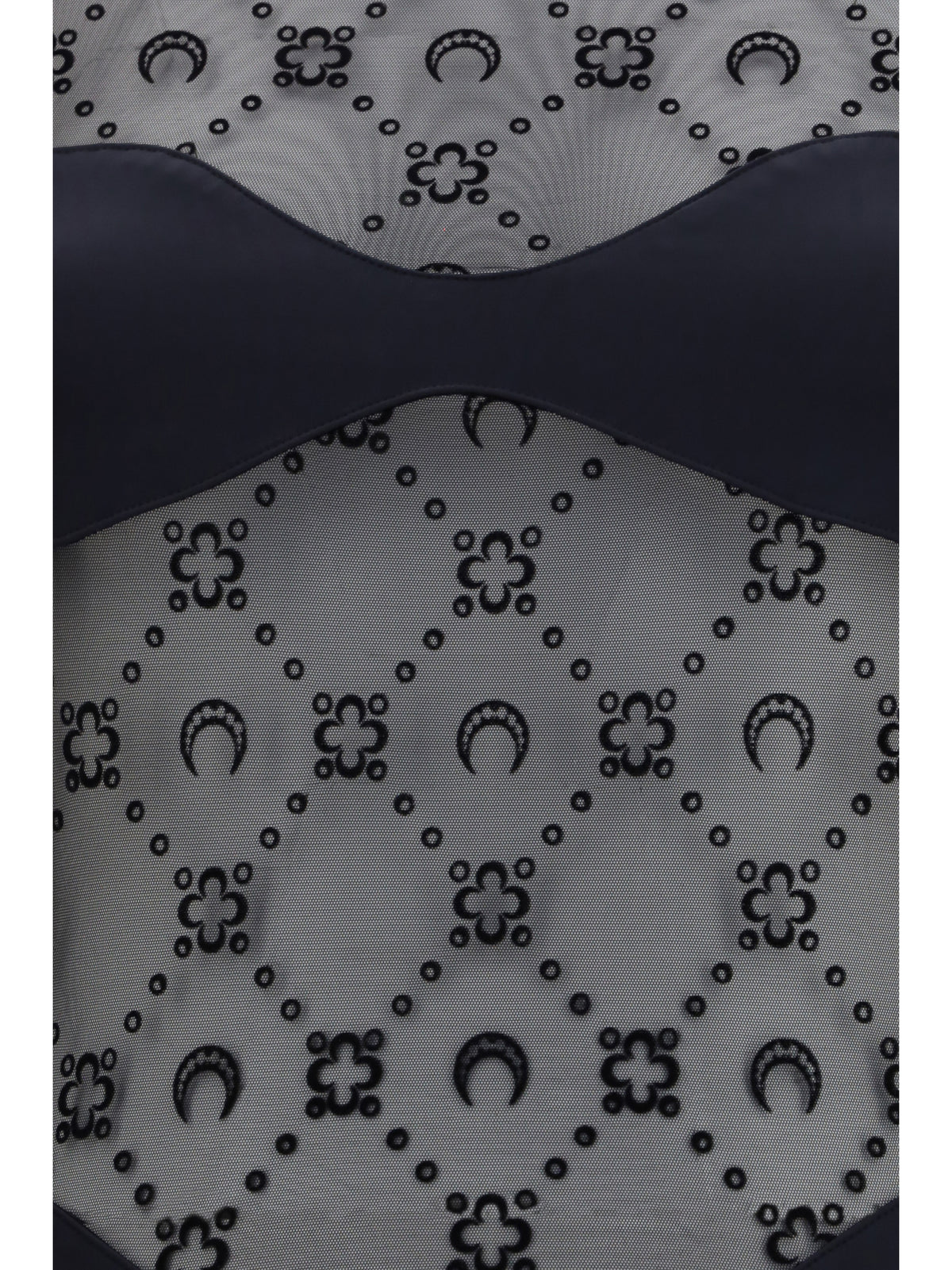 MARINE SERRE Marine Serre Women Mesh Body With Moon Motif