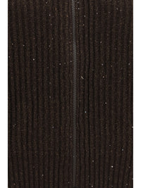 BRUNELLO CUCINELLI Brunello Cucinelli Women Ribbed Zip Sweater