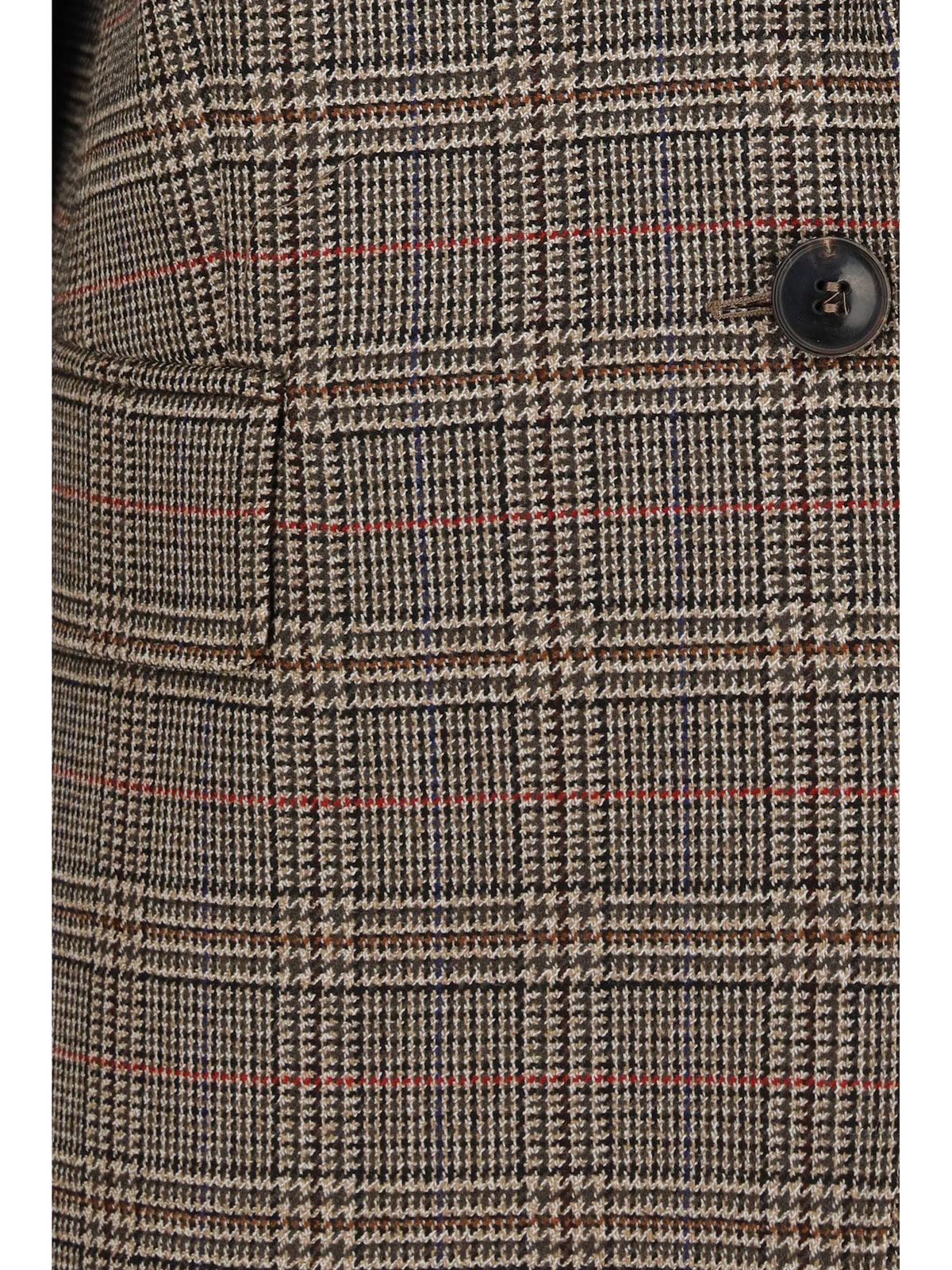 Max Mara Studio Women Checked Pattern Wool Blazer
