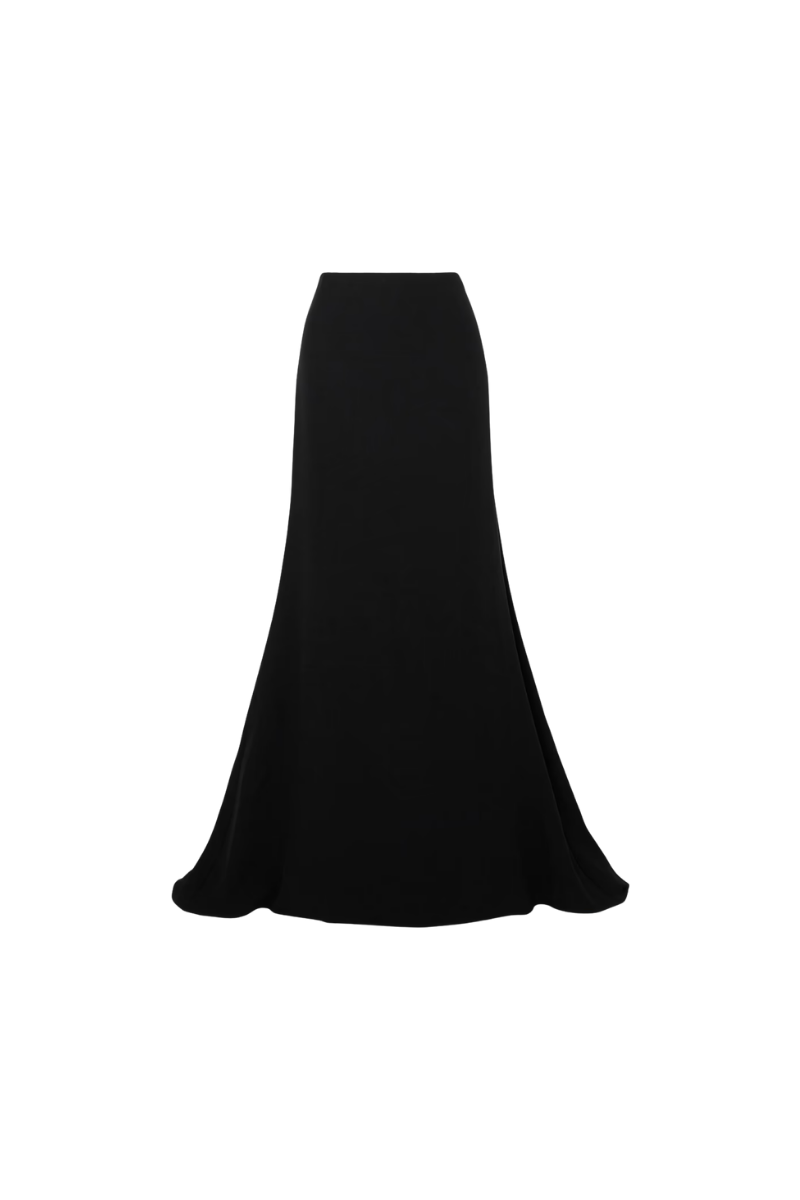 Valentino Garavani Valentino Garavani Silk-Cady Maxi Skirt Nero 3B0Raar01Mm_0No