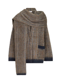Brunello cucinelli Brunello Cucinelli Women Prince Of Wales Double Knit Outerwear